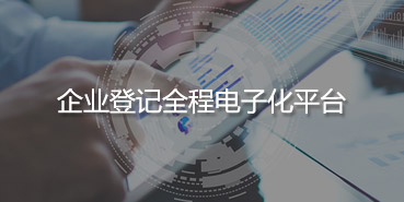 企業(yè)登記全程電子化平臺(tái)